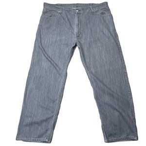 Levi's 559 Jeans Mens 44x32 Relaxed Fit Straight Leg Gray Denim Big & Tall
